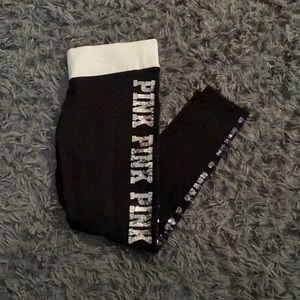 PINK Sequin Yoga Leggings